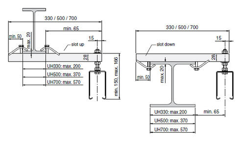 Hanging and fixing of the housing Click Ductor Drawing 2