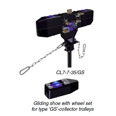 Carbon brushes and gliding shoes Click Ductor CL7