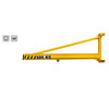 Wall jib crane, overbraced, hollow section, 180 PMTC