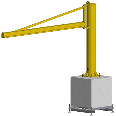 3020900 / PFTC MOB kolomzwenkkraan C-profiel 270° - verplaatsbaar