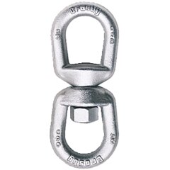 Crosby G-402 Regular Swivel is a forged galvanized swivel not suited for rotation with load Swivel Regular Crosby G-402