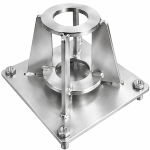 Gebuwin RVS vloer socket t.b.v. SD davit kranen.