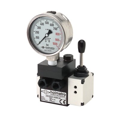 Pressure Gauge Connection Block M 308 - Gauge sold seperately