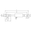 Technical Drawing Of Pulling Cylinder With Clevis Eyes_1280x928px_E_NR-1996