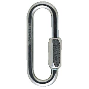 This hook is oval and is a fit accessories for the Grillion support line. Also by Petzl.