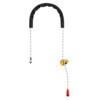 Adjustable lanyard for work positioning that complement a fall-arrest system.