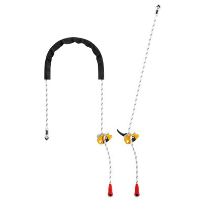 Adjustable lanyard for work positioning that complement a fall-arrest system.