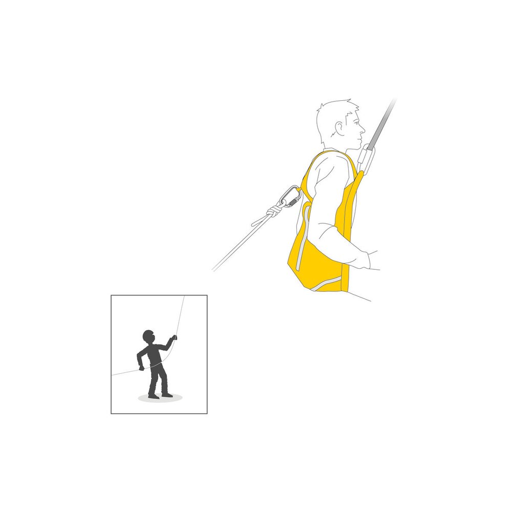 Evacuatiedriehoek Petzl PITAGOR