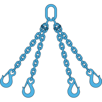 Ketting4sprong klephaken Gr12