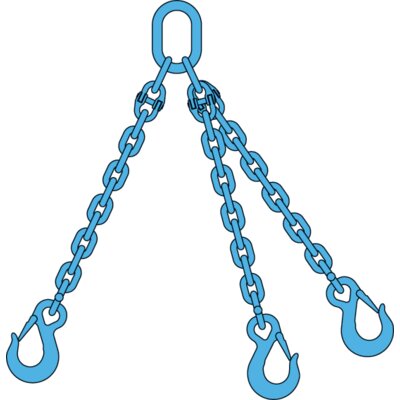 Ketting3sprong klephaken Gr12
