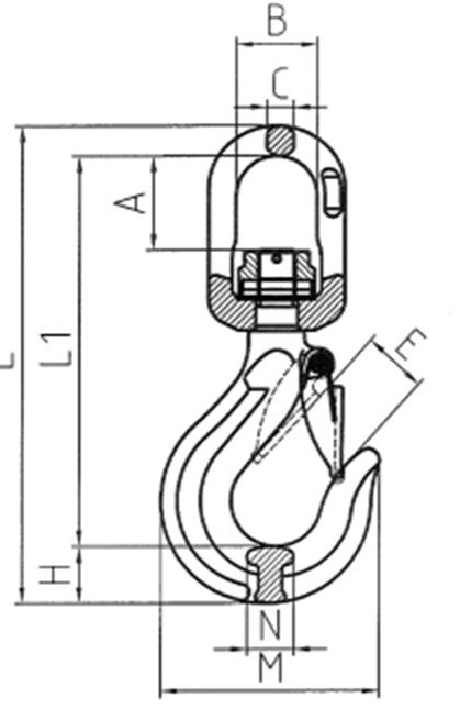 Sling Hook SHS-B POWERTEX