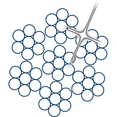 ROPETEX 49 SS inox 7x7 + staalkern