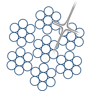 ROPETEX 49 SS inox 7x7 + staalkern