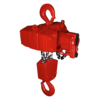 The air chain hoist RED ROOSTER TMH series ranges from 10 tons to 75 tons.