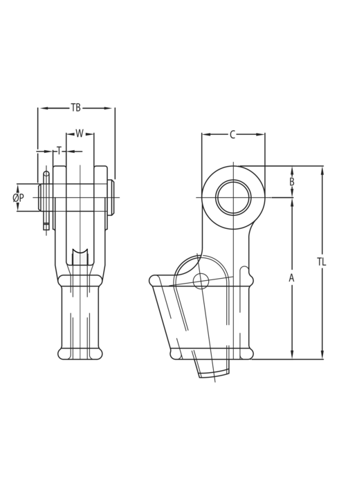 Open Wedge Socket OWS P with Pin