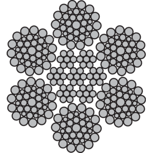 Staalkabel 6x36ws + staalkern