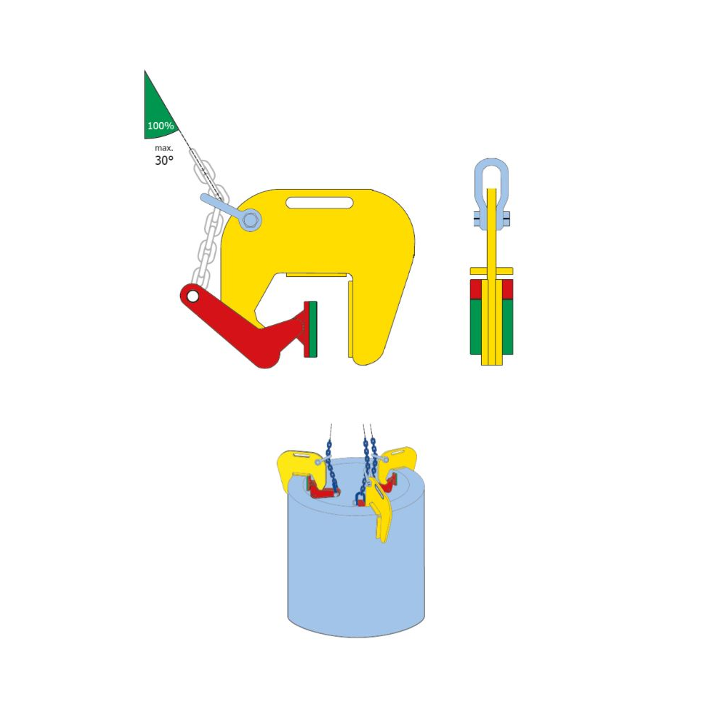 Terriër Buizenklem TBC - TBC-A | Verticaal