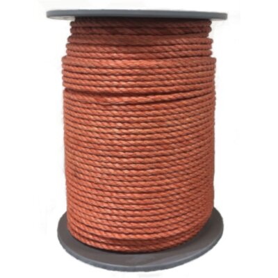 Polyprolylene touw 3 strengs oranje