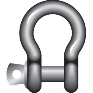 Bow Shackle with screw collar pin E-1161