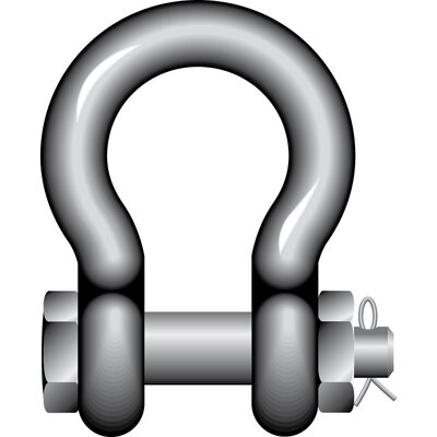 Yellow Pin Bow Shackles with Safety Bolt G-3163