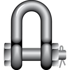 Dee Shackles with Safety Bolt Yellow Pin G-3153