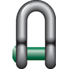 G-4159 D-sluiting verzonken bout Green Pin