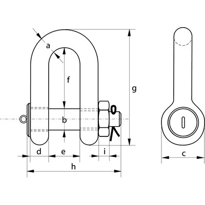 G-6038 D-sluiting MB "Heavy Duty" Green Pin