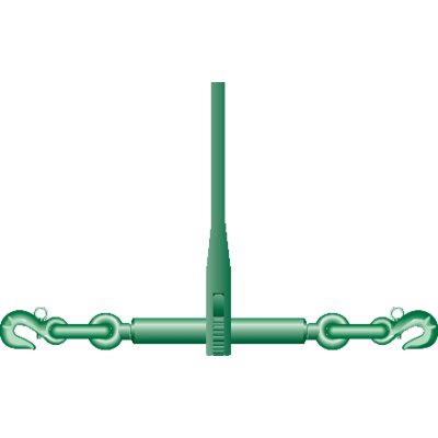 P-7170 ladingbinder (vrachtspanner) ratel en haken vlgs EN 12195-3