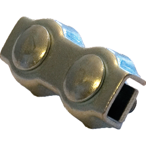 RVS duplexklem