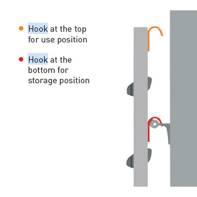 Hook-on shelf ladders 