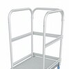 Mobile work platform, one side acces, aluminium treads and platform