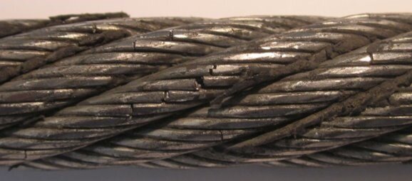 How do you secure a steel wire rope?